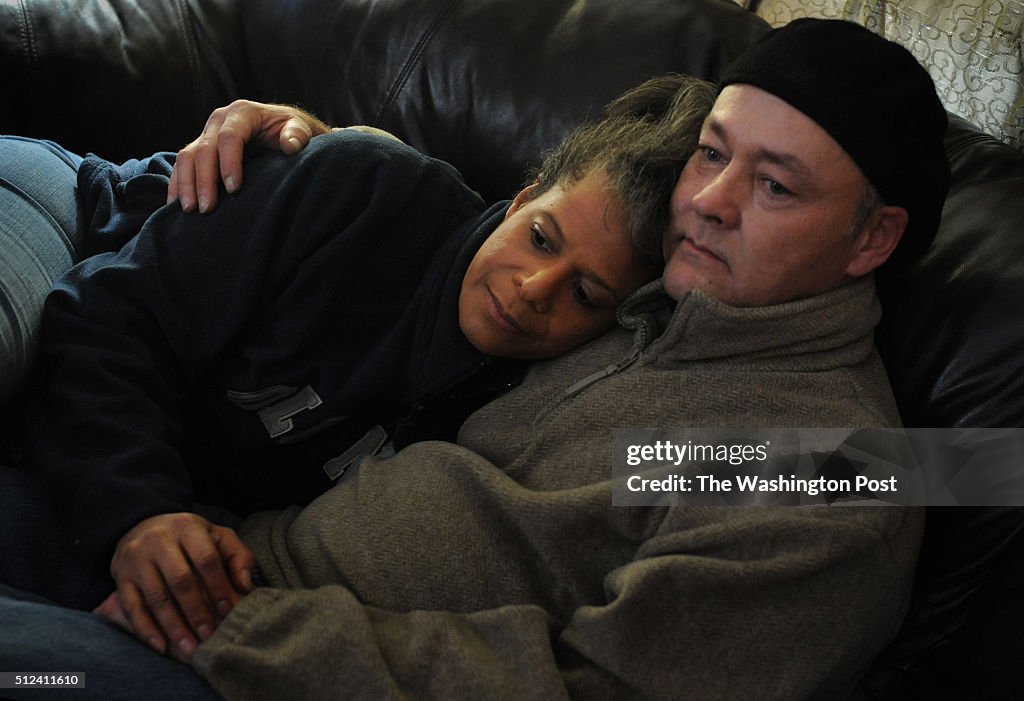 Debi Thomas with her fiancee Jamie Looney. They have endured a
