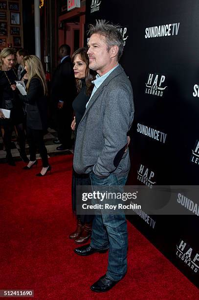 Bill Bill Sege attends 'Hap and Leonard' private premiere party at Hill Country BBQ on February 25, 2016 in New York City.