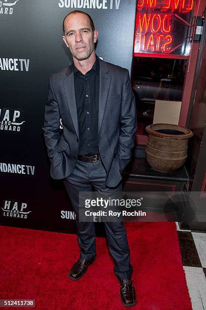 Actor Neil Sandilands attends 'Hap And Leonard' private premiere party at Hill Country on February 25, 2016 in New York City.