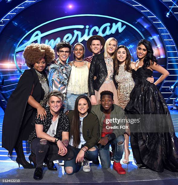 Top 10 contestants La'Porsha Renae, MacKenzie Bourg, Tristan McIntosh, Trent Harmon, Olivia Rox, Gianna Isabella, Sonika Vaid, Dalton Rapattoni,...