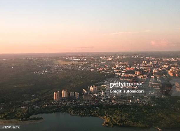 novosibirsk by dusk - nowosibirsk stock-fotos und bilder