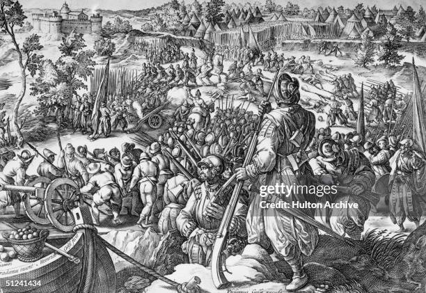 The battle of Pavia in Lombardy, Italy between the forces of Francis I of France and the Holy Roman Emperor Charles V. The arquebus was extensively...