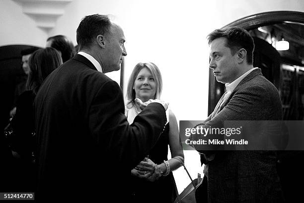 Elon Musk attends The Dinner For Equality co-hosted by Patricia Arquette and Marc Benioff on February 25, 2016 in Beverly Hills, California.