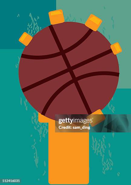 basketball - basketball texture background stock illustrations