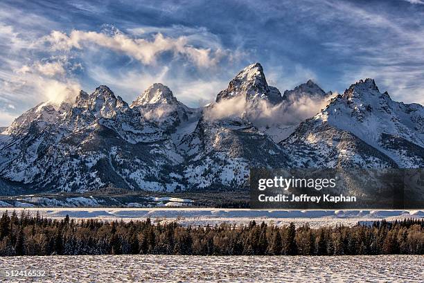 grand tetons - grand teton stock-fotos und bilder