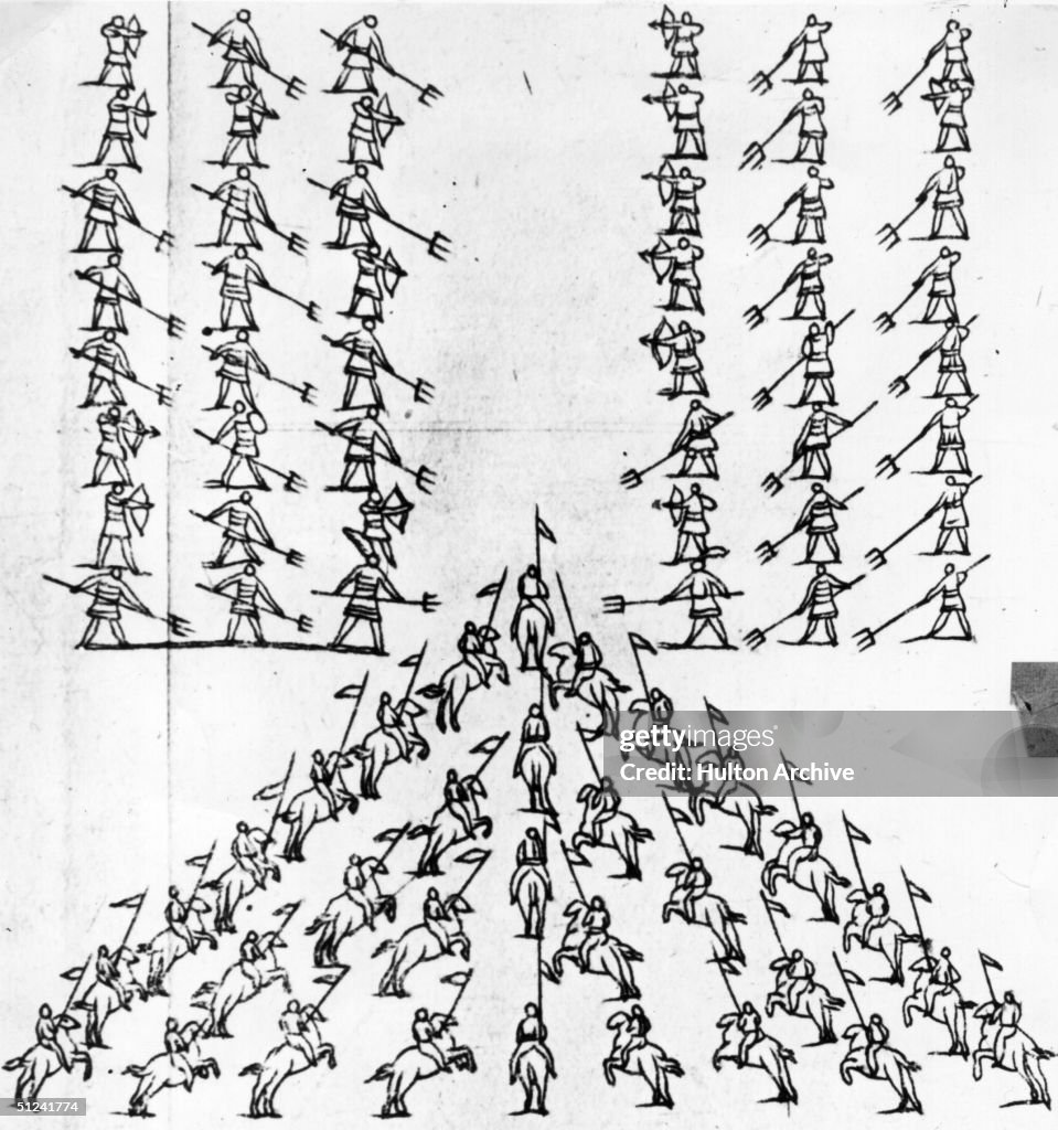 Phalan Circa 330 BC, Diagram of the battle order for infantry in Ancient ...
