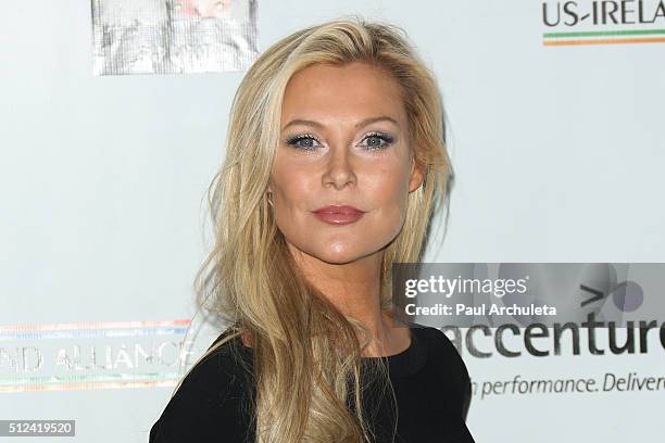 Actress Alison Doody attends the 2016 Oscar Wilde Awards at Bad Robot Studios on February 25, 2016 in Santa Monica, California.