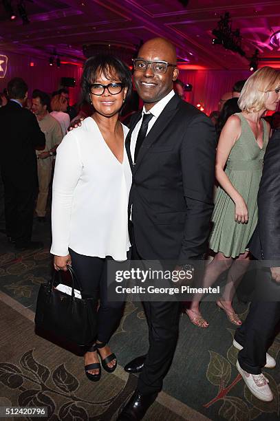 Actress Tonya Lee Williams and Artistic Director of TIFF Cameron Bailey attend the 3rd Annual "An Evening With Canada's Stars" at Four Seasons Hotel...