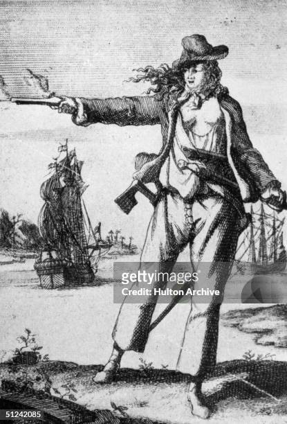 Circa 1715, English pirate Mary Read.
