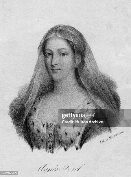 Circa 1445, Frenchwoman Agnes Sorel, , who from 1444 was the lover of Charles VII of France.