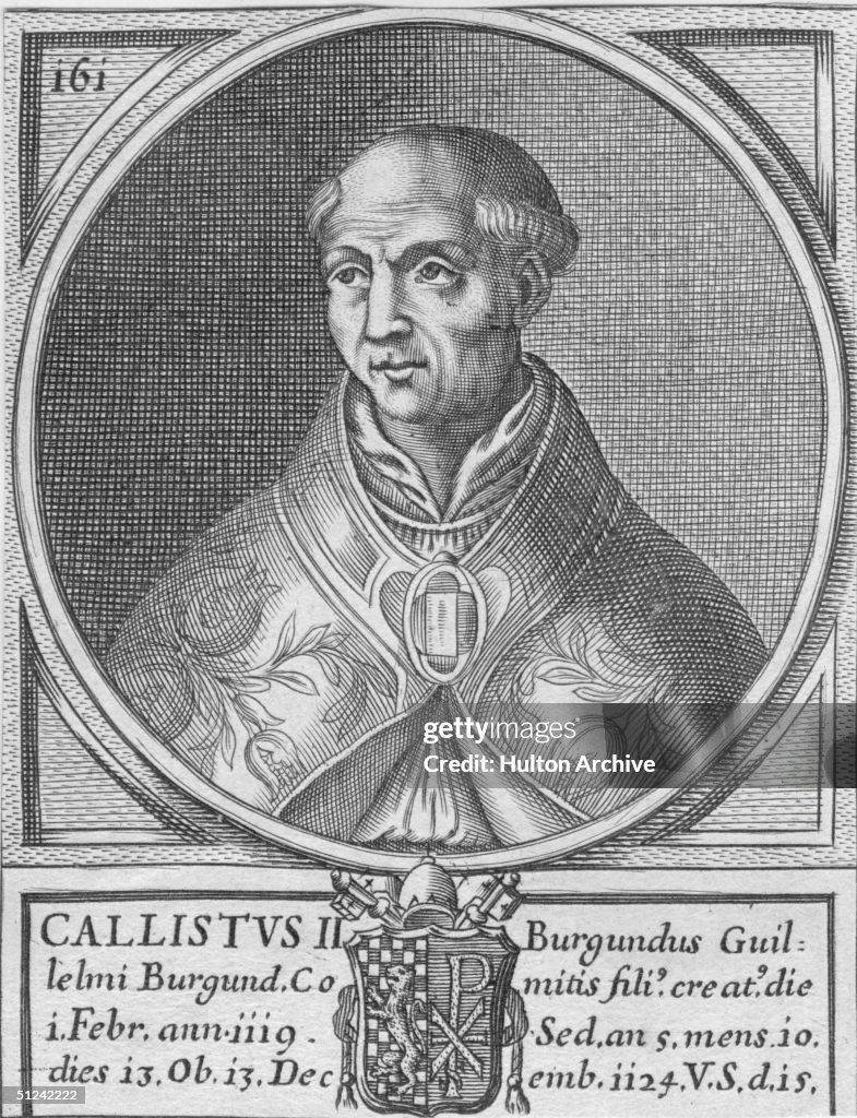 Calixtus Circa 1120, Calixtus II, Pope from 1119, formerly Guido, Count of ...