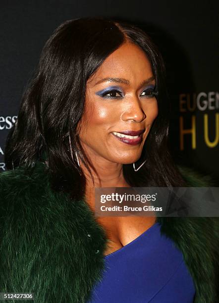 Angela Bassett poses at the Opening Night of Eugene O'Neill's "Hughie" on Broadway at The Booth Theater on February 25, 2016 in New York City.