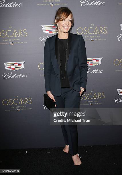 Allison Janney arrives at the Cadillac celebrates The 88th Annual Academy Awards pre-party held at Chateau Marmont on February 25, 2016 in Los...