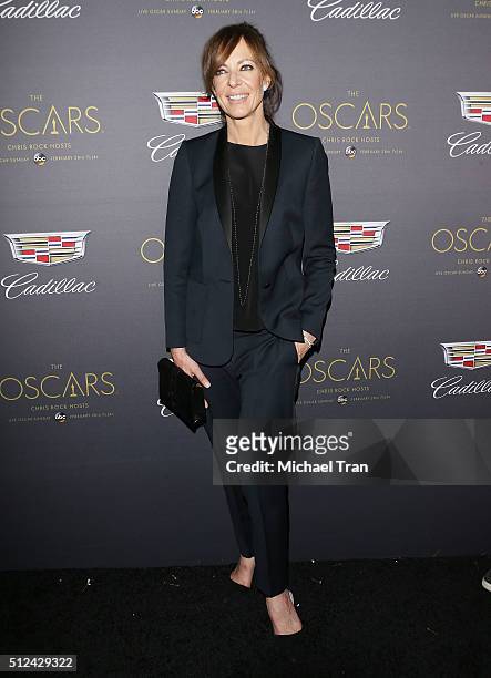 Allison Janney arrives at the Cadillac celebrates The 88th Annual Academy Awards pre-party held at Chateau Marmont on February 25, 2016 in Los...