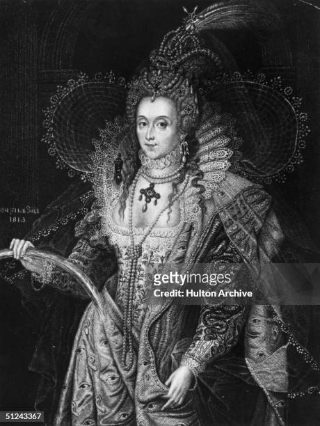 Circa 1563, Elizabeth I of England .