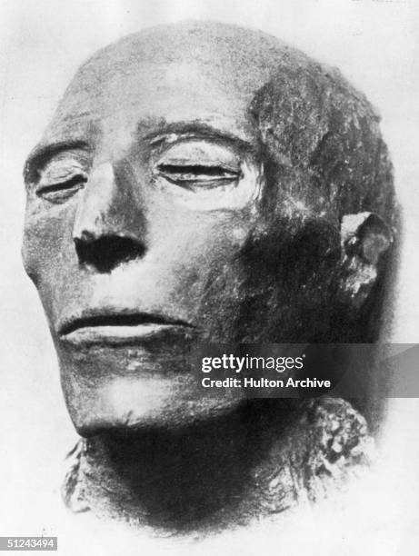 Circa 1212 BC, The mummy of Ramses II, the longest reigning Egyptian pharaoh .