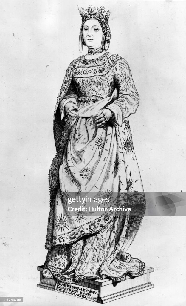 Circa 1520, Queen Juana of Spain , daughter of Ferdinand and... News