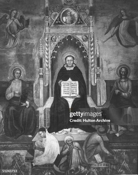 Circa 1269, Saint Thomas Aquinas, Italian philosopher and theologian