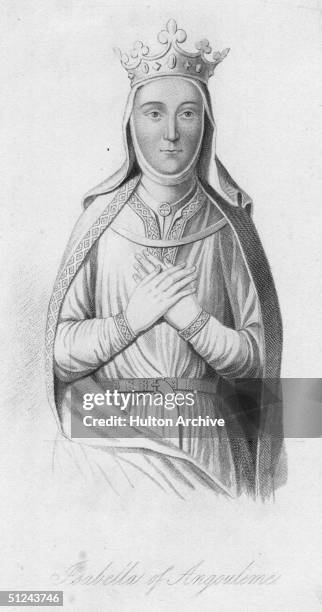 Circa 1220, Isabella of Angouleme, who died in 1246. She was the wife of King John of England.