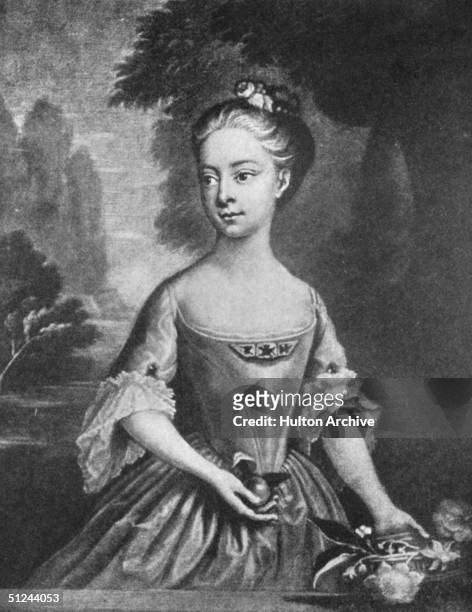 Circa 1730, Princess Amelia Sophia Eleanora , 2nd daughter of George II of England.
