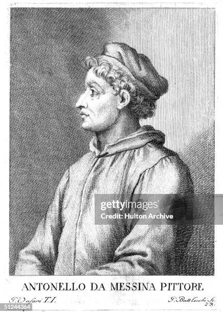 Circa 1470, Sicilian painter Antonio Antonello da Messina .