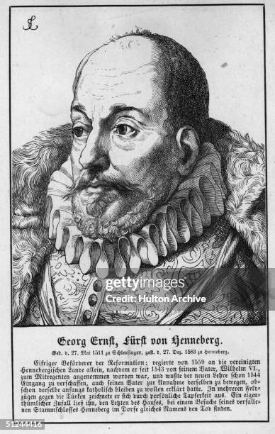 Circa 1570, Prince Georg Ernst Henneberg .