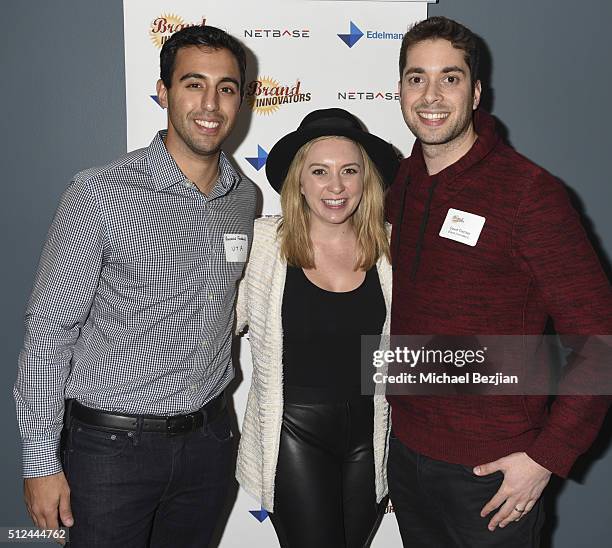 Invest Team United Talent Agency Andrew Farage, Digital Agent Kendall Aliment Ostrow and Chief Content Officer Brand Innovator David Teicher attend...