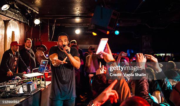 Craig David performs at The 100 Club on February 24, 2016 in London, England.