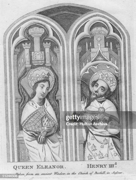 Circa 1124, Eleanor Of Provence became Queen of England when she married Henry III. This picture is apparently now thought to represent Christ and...