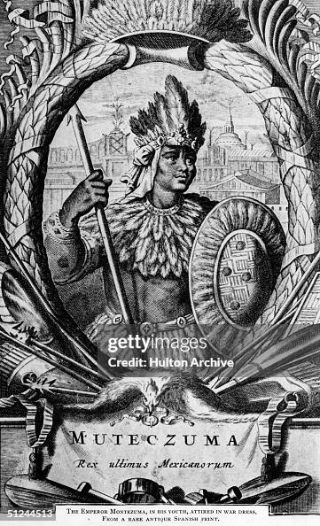 Aztec Rulars Circa 1500, Montezuma II , the last Aztec emperor of Mexico,... News ...