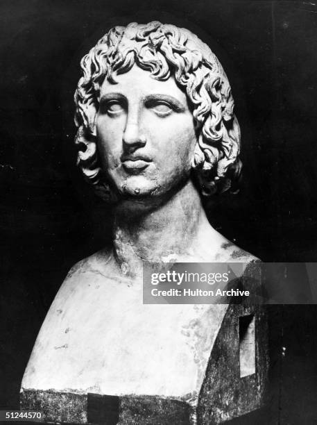 Circa 45 BC, Roman, writer and poet Publius Vergilius Maro, better known as Virgil . A bust from the Capitol, Rome.