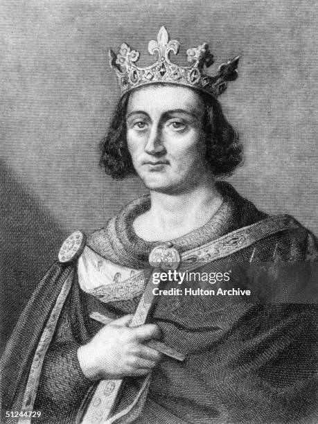 Circa 1255, King Louis IX of France, . He was canonised in 1927, .