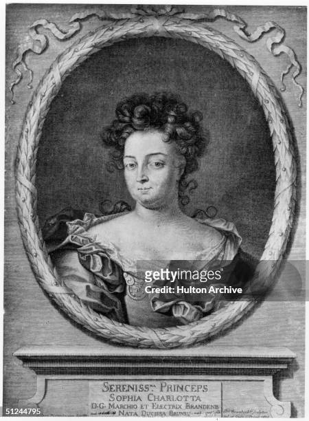 Circa 1700, Sophia Charlotta, Queen of Prussia wife of Frederick I.