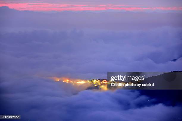 town in the cloud - acima stock pictures, royalty-free photos & images