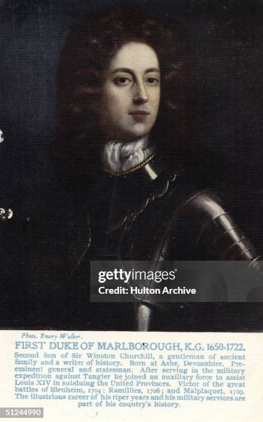 Circa 1685, John Churchill, 1st Duke of Marlborough .