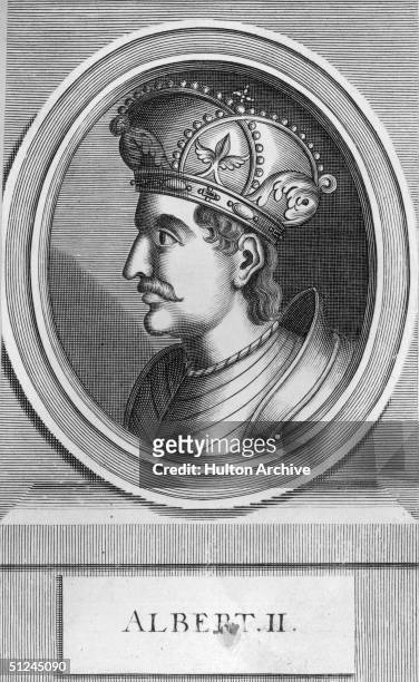 Circa 1435, Albert II , emperor of Germany and Duke of Austria.