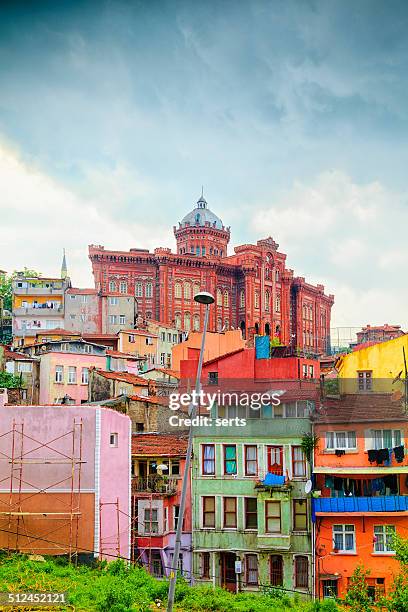 Colorful Houses in Istanbul, Turkey