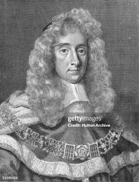 The Right Honourable George Jeffreys , Lord Chief Justice of England under Charles II and James II. He was known as 'the Hanging Judge' for his...