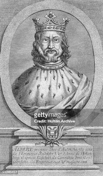 Circa 1298, Albert I, , king of Germany. He was elected King of Germany to replace the deposed Adolf of Nassau in 1298.