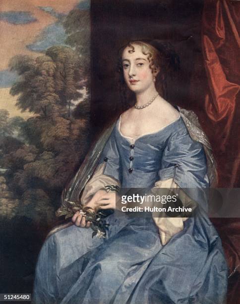 Circa 1666, Barbara Duchess of Cleveland mistress of Charles II, wife of Roger Palmer, Earl of Castlemaine.