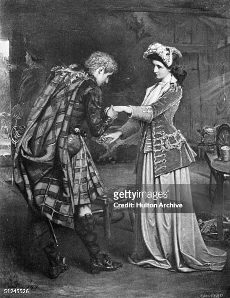 Charles Edward Stuart known as the Young Pretender and Bonnie Prince Charlie, takes his leave of Flora MacDonald. A claimant to the British throne,...