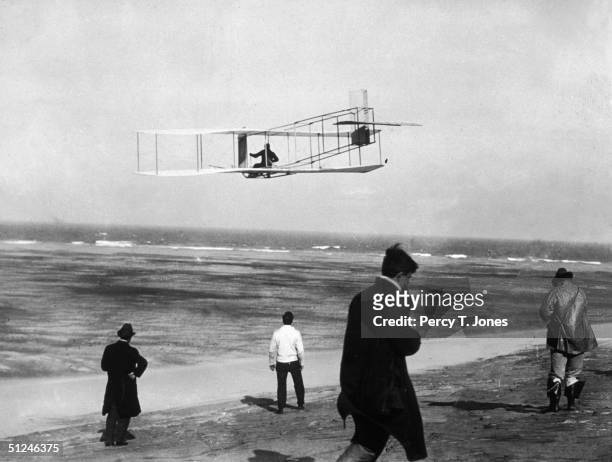 Orville Wright Sets a Gliding Record of almost 10 minutes, at Kill Devil Hills, North Carolina, 24th October 1911.