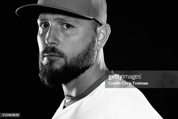 Matt Holliday of the St. Louis Cardinals poses for a photograph at Spring Training photo day at Roger Dean Stadium on February 25, 2016 in Jupiter,...