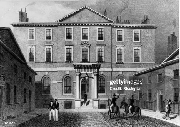 Circa 1750, The Albany house in Piccadilly, London.