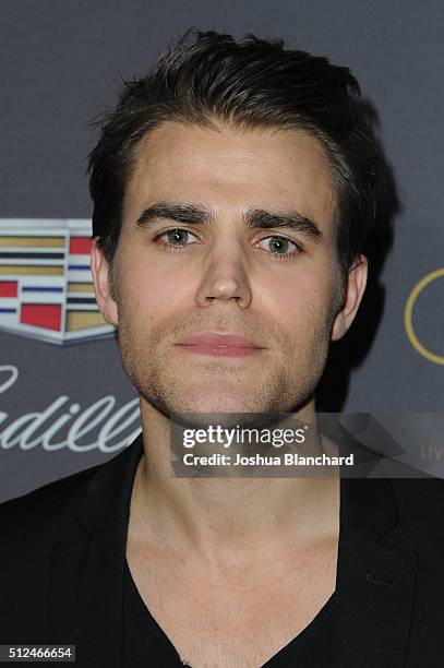 Actor Paul Wesley arrives at Cadillac Celebrates The 88th Annual Academy Awards at the Chateau Marmont on February 25, 2016 in Los Angeles,...