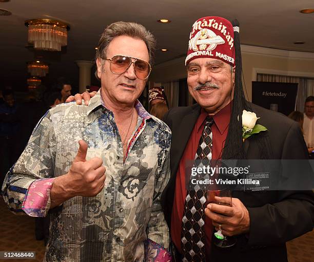 Frank Stallone and Shriners Hospitals for Children Los Angeles Board Chairman David R. Doan attend ECOLUXE Presents "Salute To OSCAR Noms" Party For...