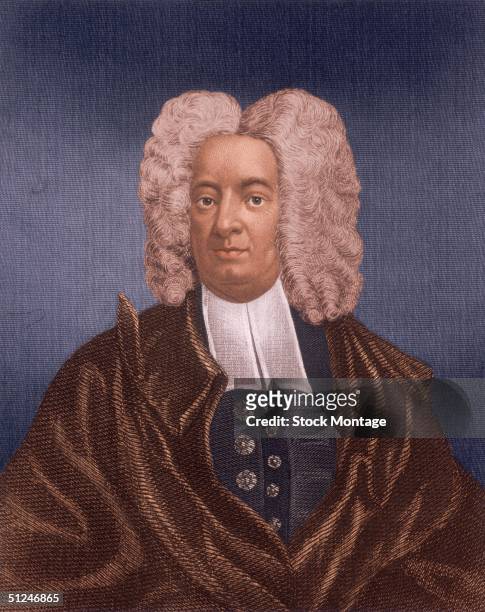 Circa 1710, Cotton Mather . American Congregational clergyman, colleague of his father, Increase Mather in the North Church, Boston, Massachusetts...