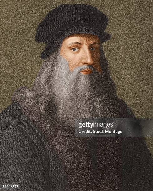 Circa 1510, Italian artist, architect, engineer and scientist Leonardo da Vinci .