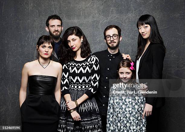 The cast and director of the film, "The Eyes of My Mother," Kika Magalhaes, Will Brill, Clara Wong, Flora Diaz and Joey Curtis-Green, Nicholas Pesce,...