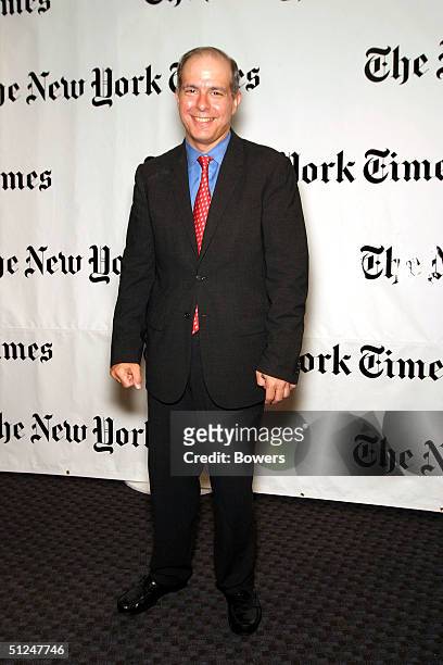 Jed Bernstein attends a party hosted by Arthur O. Sulzberger Jr. Publisher of the New York Times at the Frederick P. Rose Hall August 30, 2004 in New...